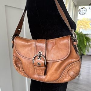 Vintage Coach Purse - caramel colour